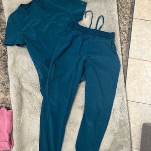 Teal Scrub Set Cherokee allura